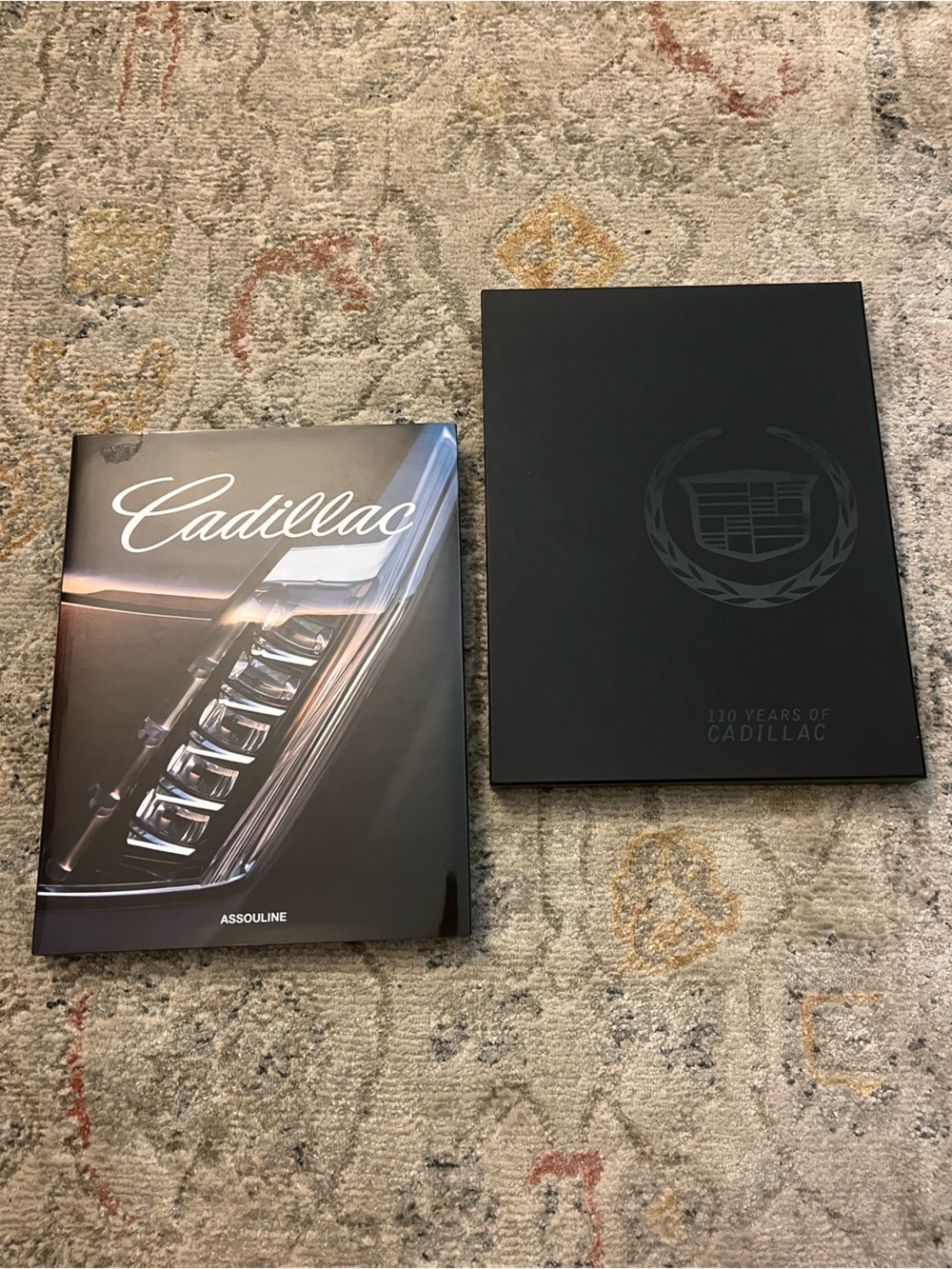 Cadillac Coffee Table Book Set – Black & Glossy Automotive Covers